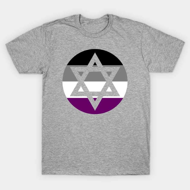 Ace Pride Star of David T-Shirt by anomalyalice